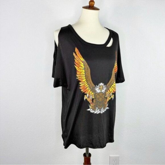 NEW Chaser Eagle Rock Distressed Graphic Tee Size M - Picture 4 of 9
